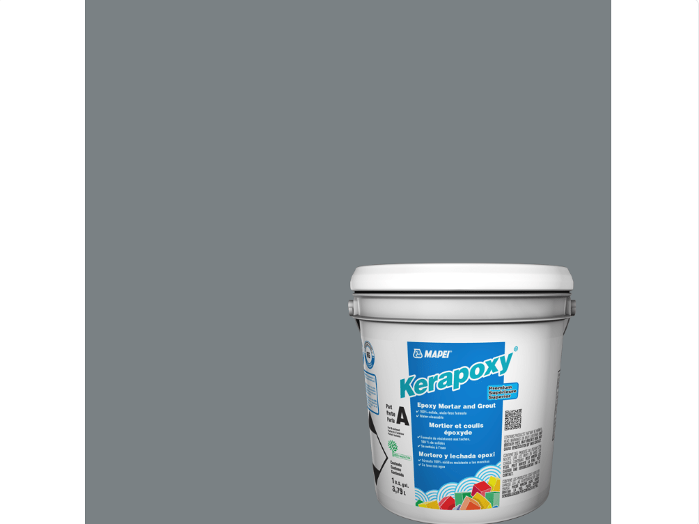 Mapei - Kerapoxy Kit - Coulis époxy premium - 5019 Gris Perle 3.79 L - Ceramed