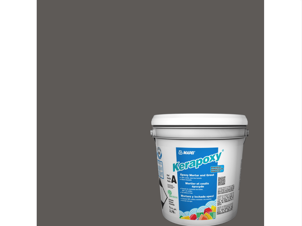 Mapei - Kerapoxy Kit - Coulis époxy premium - 5047 Anthracite 3.79 L - Ceramed