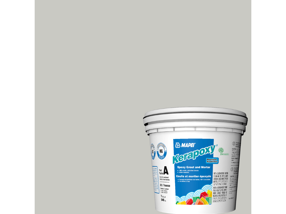 Mapei - Kerapoxy Kit - Coulis époxy premium - 5093 Gris Chaud 946 mL - Ceramed