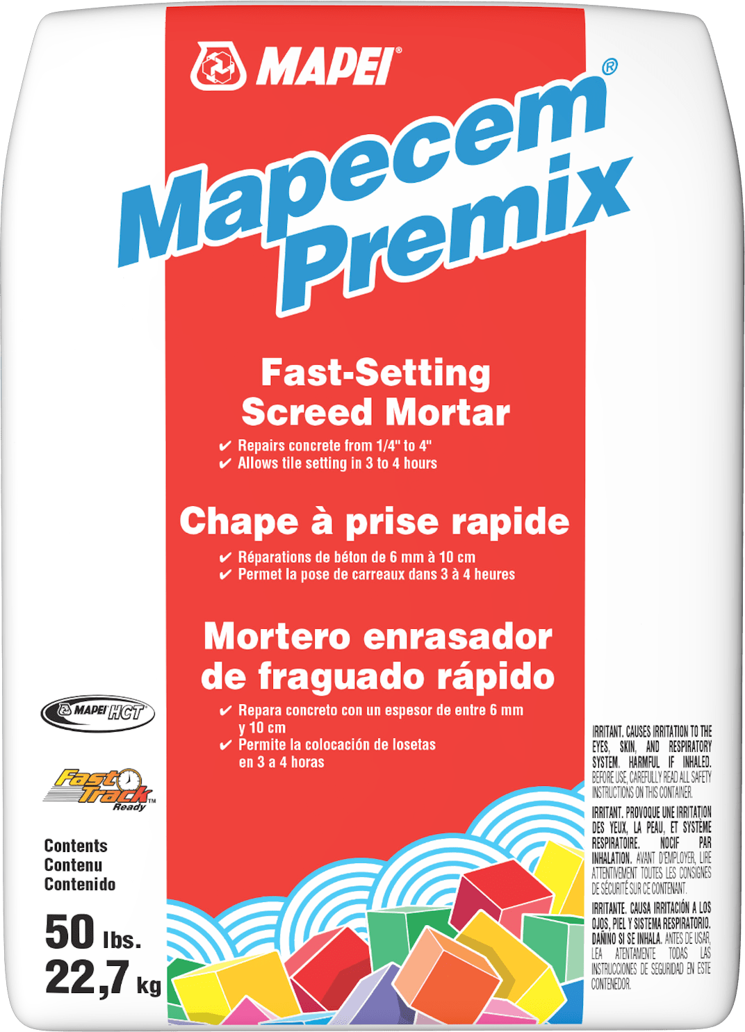 Mapei - Mapecem Premix Chape de mortier à prise rapide - 50 lb