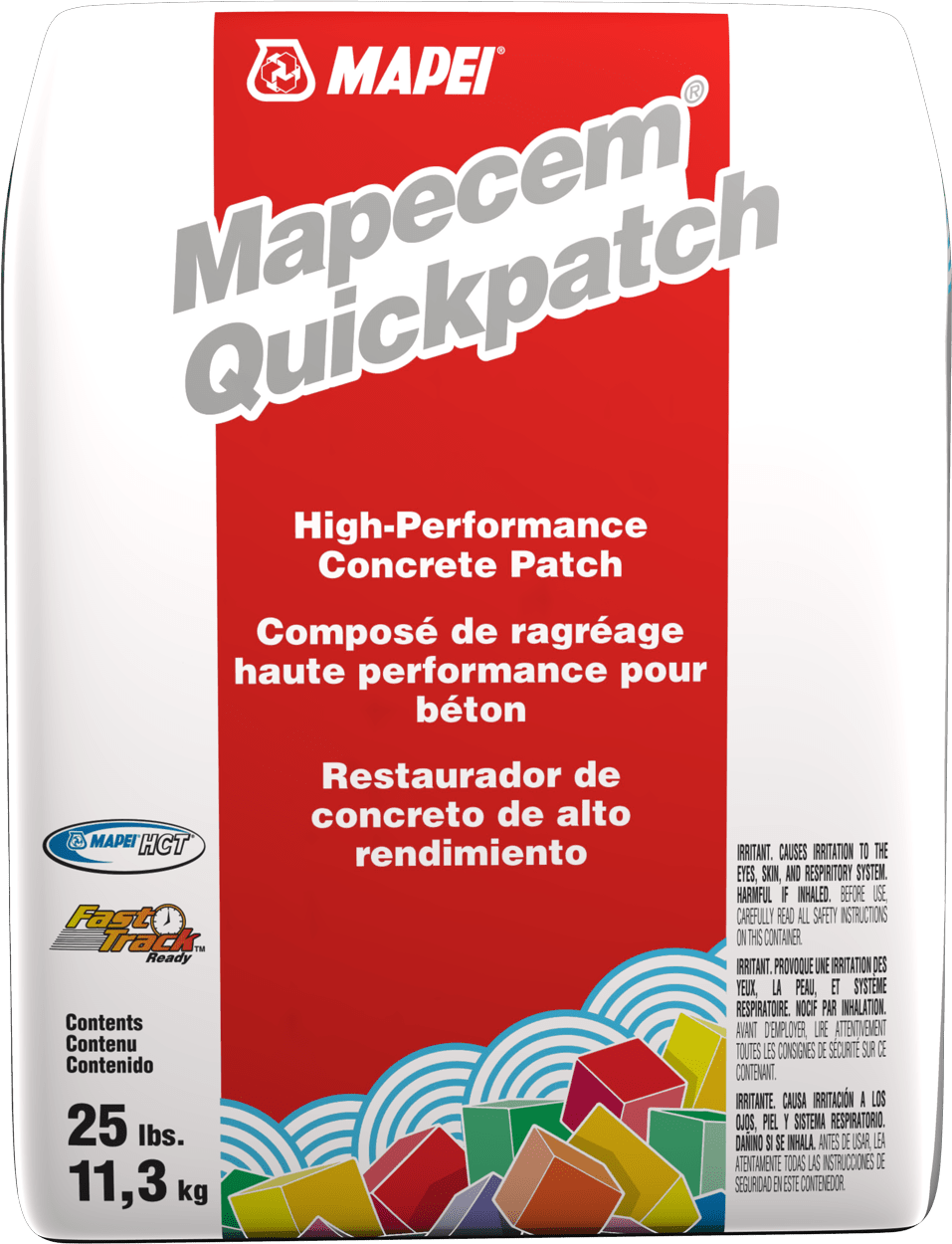 Mapei - Mapecem Quickpatch Composé de ragréage haute performance pour béton - 25 lb