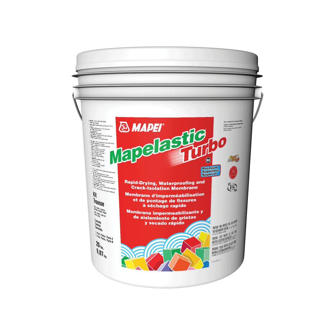 Mapei - Mapelastic Turbo Membrane d'étanchéité liquide Trousse - 20 lb