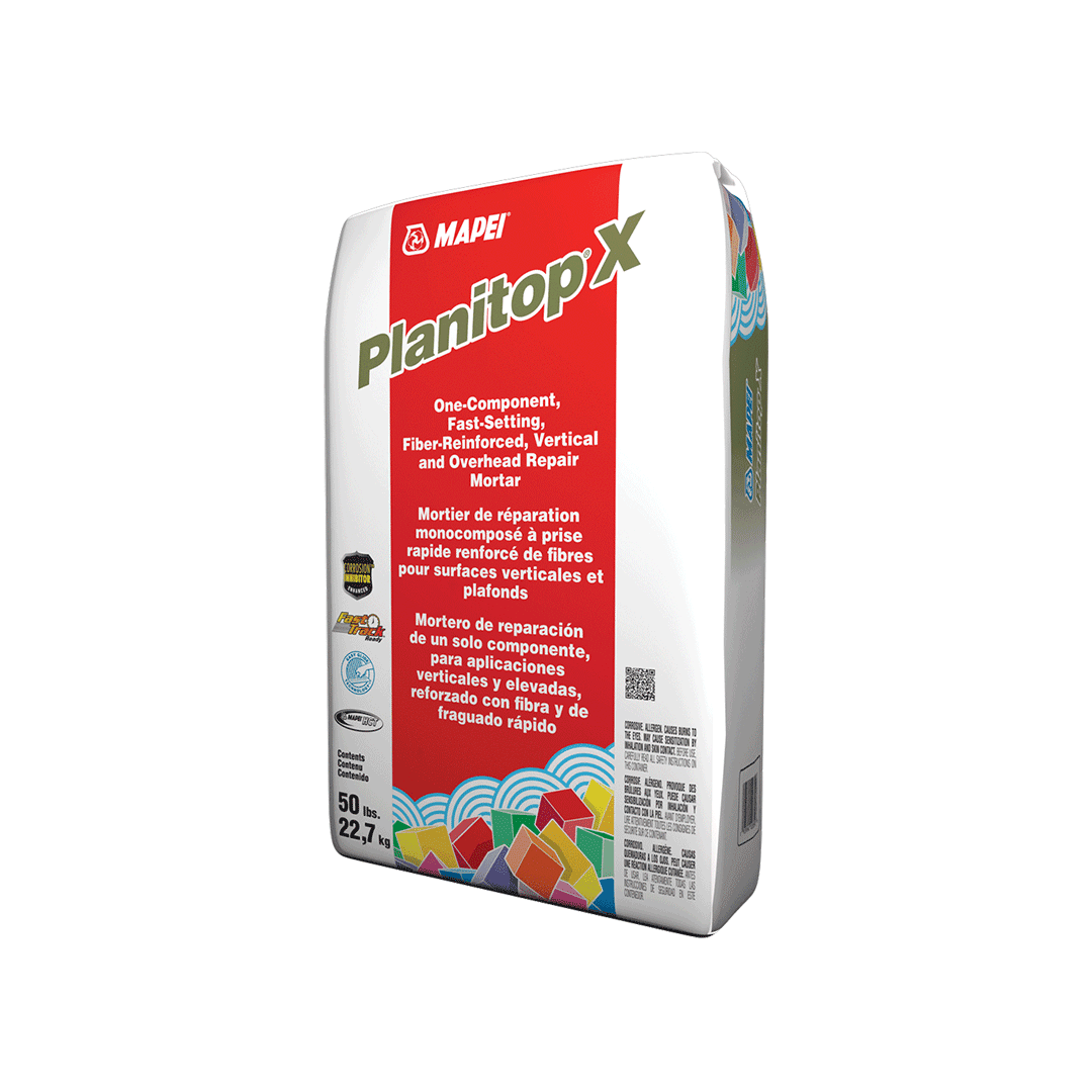 Mapei - Planitop X Mortier de réparation renforcé de fibres pour surfaces verticales et plafonds 27 kg
