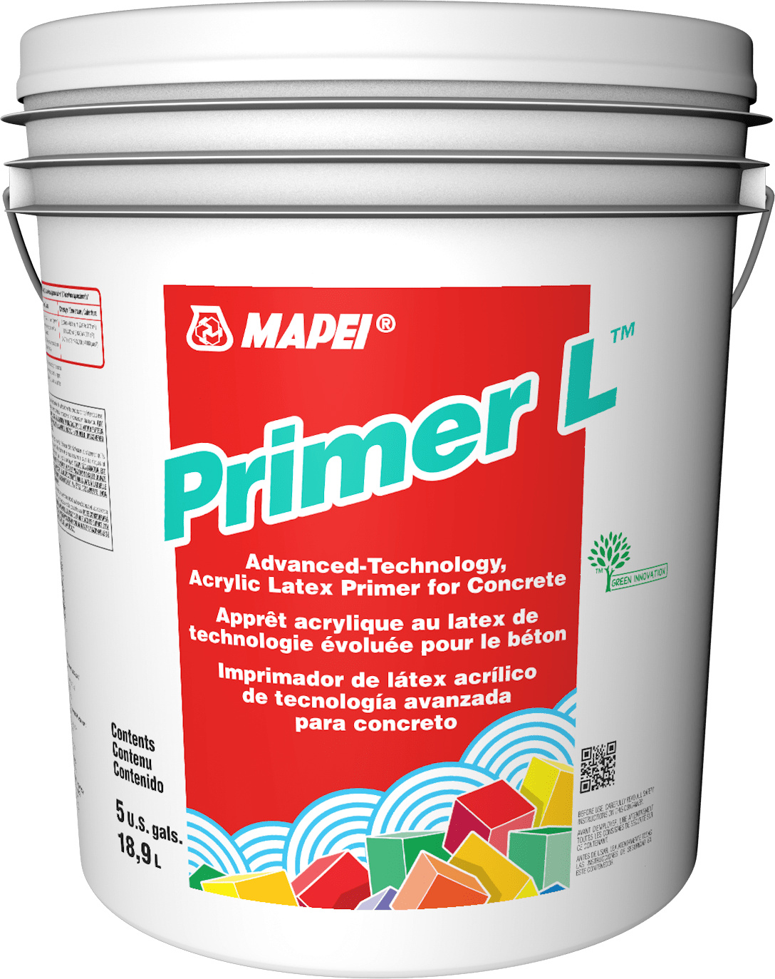 Mapei - Primer L Apprêt latex acrylique de technologie avancée pour béton - 18.9 L
