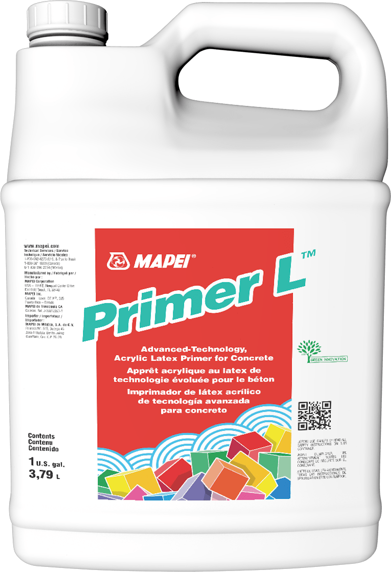 Mapei - Primer L Apprêt latex acrylique de technologie évoluée pour béton - 3.79 L