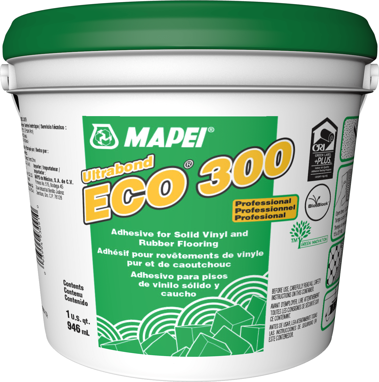 Mapei - Ultrabond ECO 300 Adhésif universel pour revêtements de sol souples - 946 mL