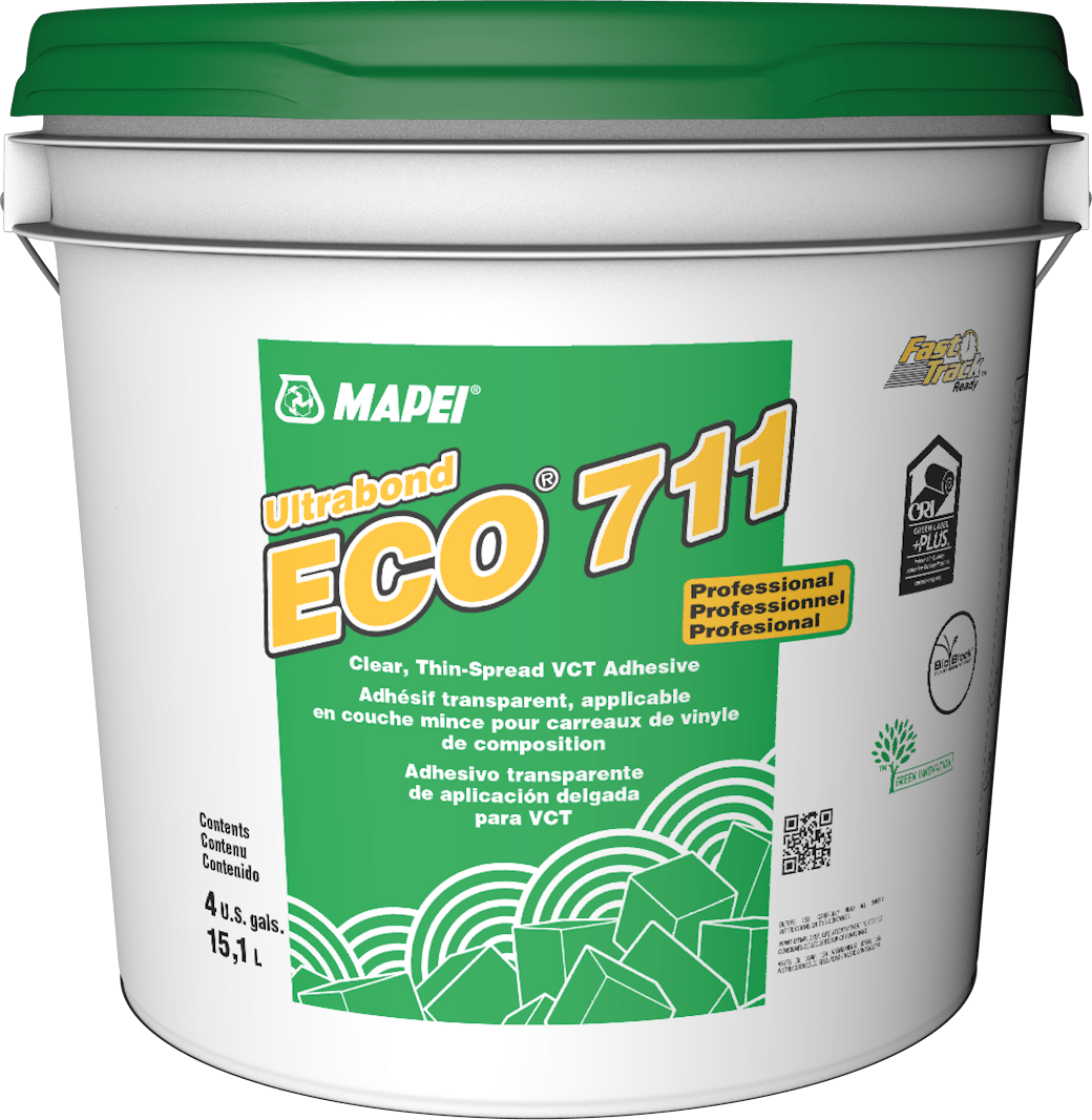 Mapei - Ultrabond ECO 711 Adhésif transparent de qualité supérieure pour vinyle de composition 15.1 L