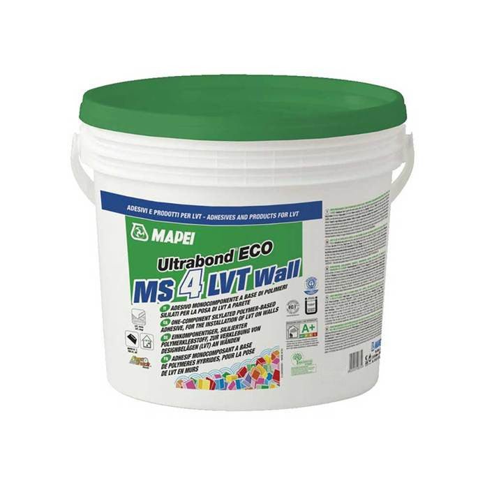 Mapei - Ultrabond ECO MS 4 LVT Wall Adhésif de qualité professionnelle à base de polymères hybrides - 15.1 L