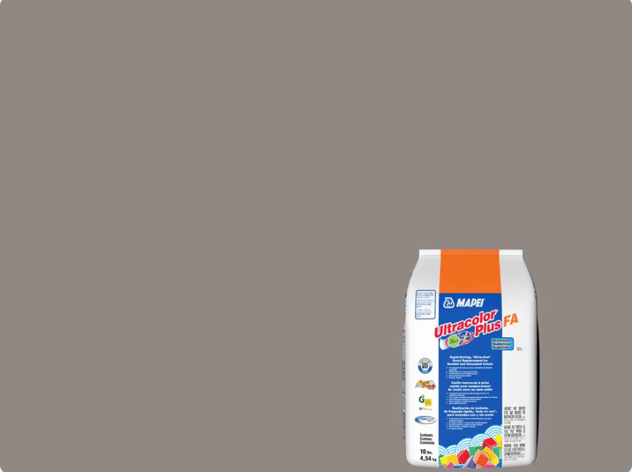 Mapei - Ultracolor Plus FA - Coulis tout-en-un à prise rapide - 5002 Étain 10 lb - Ceramed