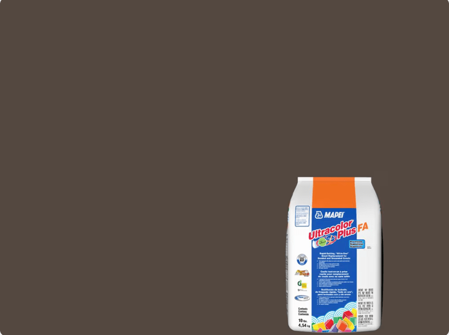 Mapei - Ultracolor Plus FA - Coulis tout-en-un à prise rapide - 5007 Chocolat 10 lb - Ceramed