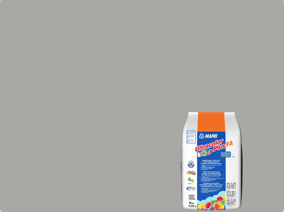 Mapei - Ultracolor Plus FA - Coulis tout-en-un à prise rapide - 5027 Argent 10 lb - Ceramed