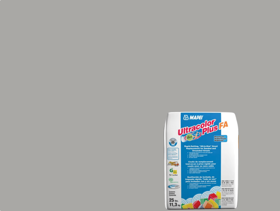 Mapei - Ultracolor Plus FA - Coulis tout-en-un à prise rapide - 5027 Argent 25 lb - Ceramed