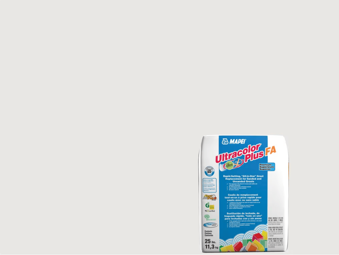Mapei - Ultracolor Plus FA - Coulis tout-en-un à prise rapide - 5038 Avalanche 25 lb - Ceramed