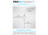 M-D PRO ProvaShower System Kit de douche drain centré en pvc et grille fini laiton 48" x 48" ||TT8306BRS05