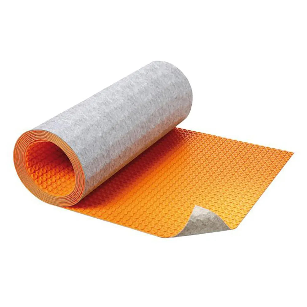 DHD810M - 3' 2-5/8" x 33' 6-1/2" - (108 ft²) 8 mm - Schluter DITRA-HEAT-DUO Uncoupling membrane with thermal break in roll for underfloor heating 