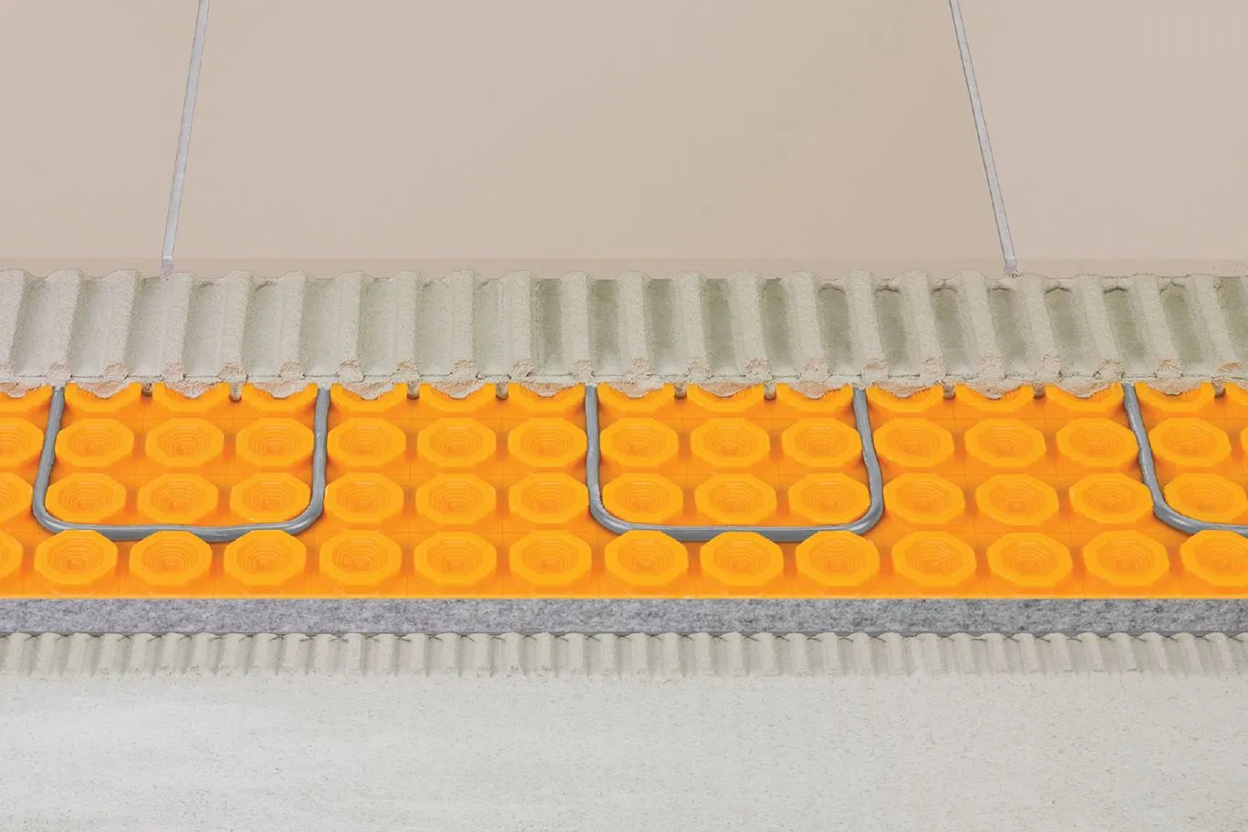 2' 7" x 3' 3" - (8.4 ft²) 8 mm - Schluter DITRA-HEAT-DUO-PS Self-adhesive uncoupling membrane in panel for underfloor heating ||DHDPS8MA