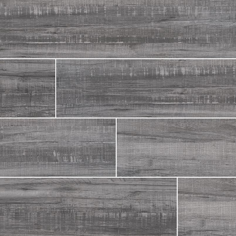 MSI Surfaces - Tuiles de céramique - Belmond Mercury Mat 8" x 40" ||NBELMER8X40