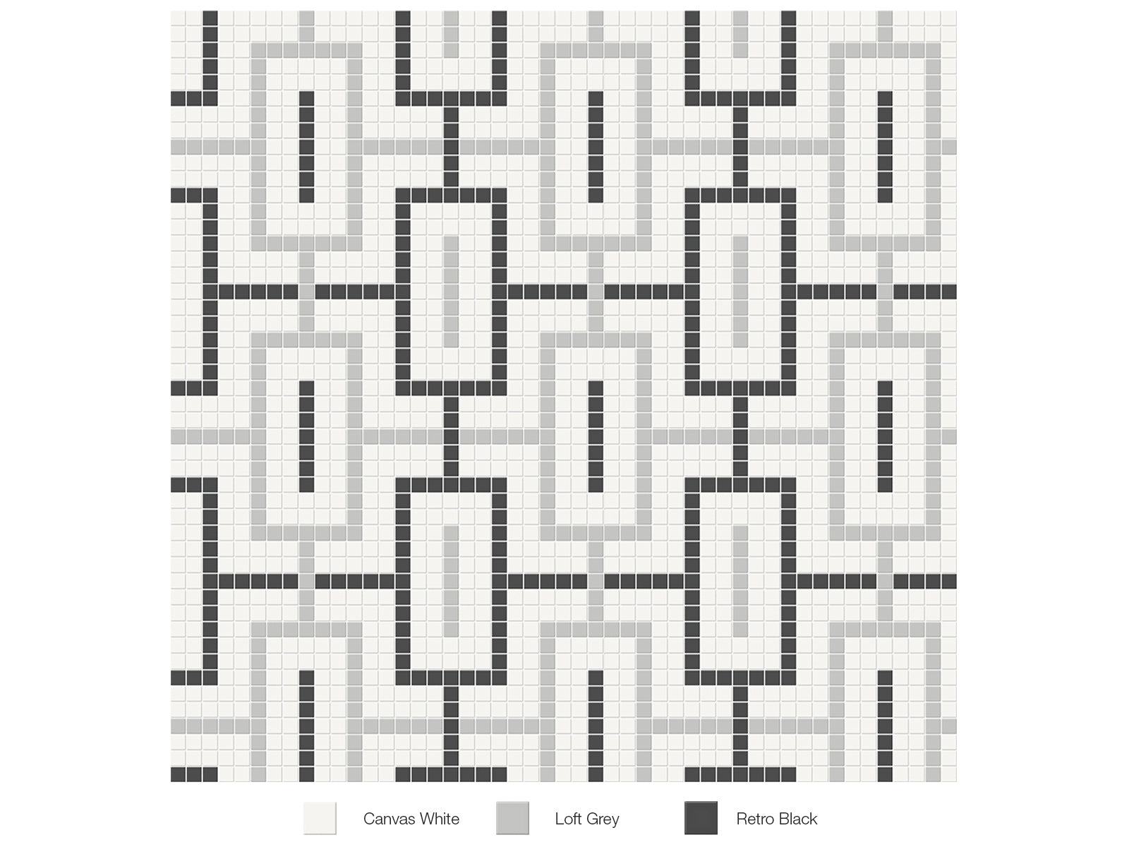 Anatolia - Céramique mosaïque Soho Midnight Blend Mat 11" x 11"
