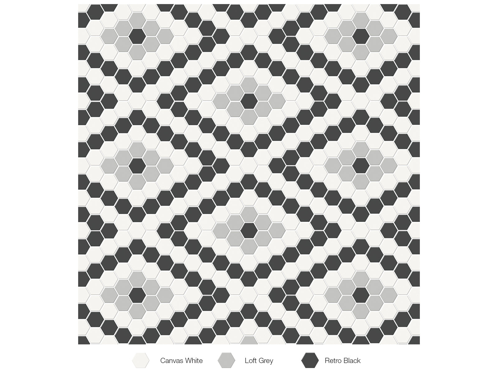 Anatolia - Céramique mosaïque Soho Midnight Blend Mat 7-3/4" x 13"
