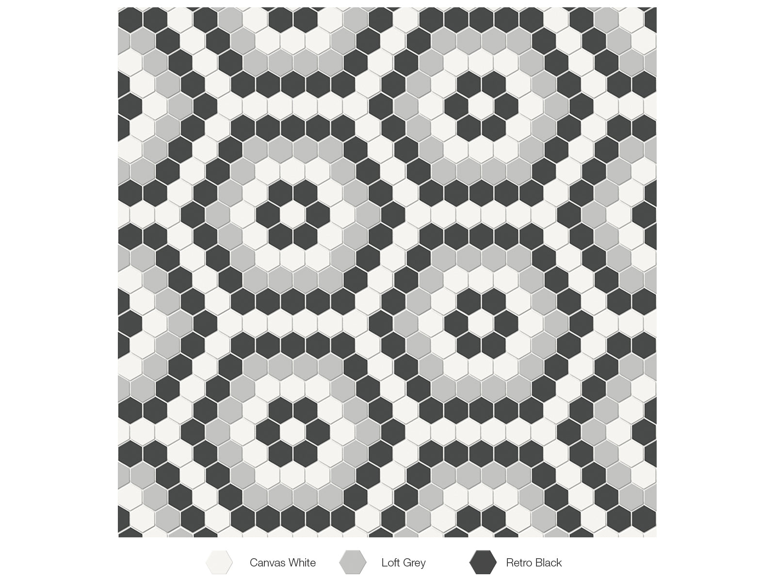 Anatolia - Céramique mosaïque Soho Midnight Blend Mat 8-1/4" x 14"