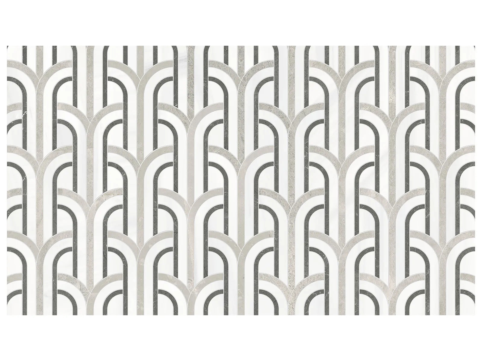 Utopio Florence Natural Stone Mosaic - Mist ||5001-0397-0