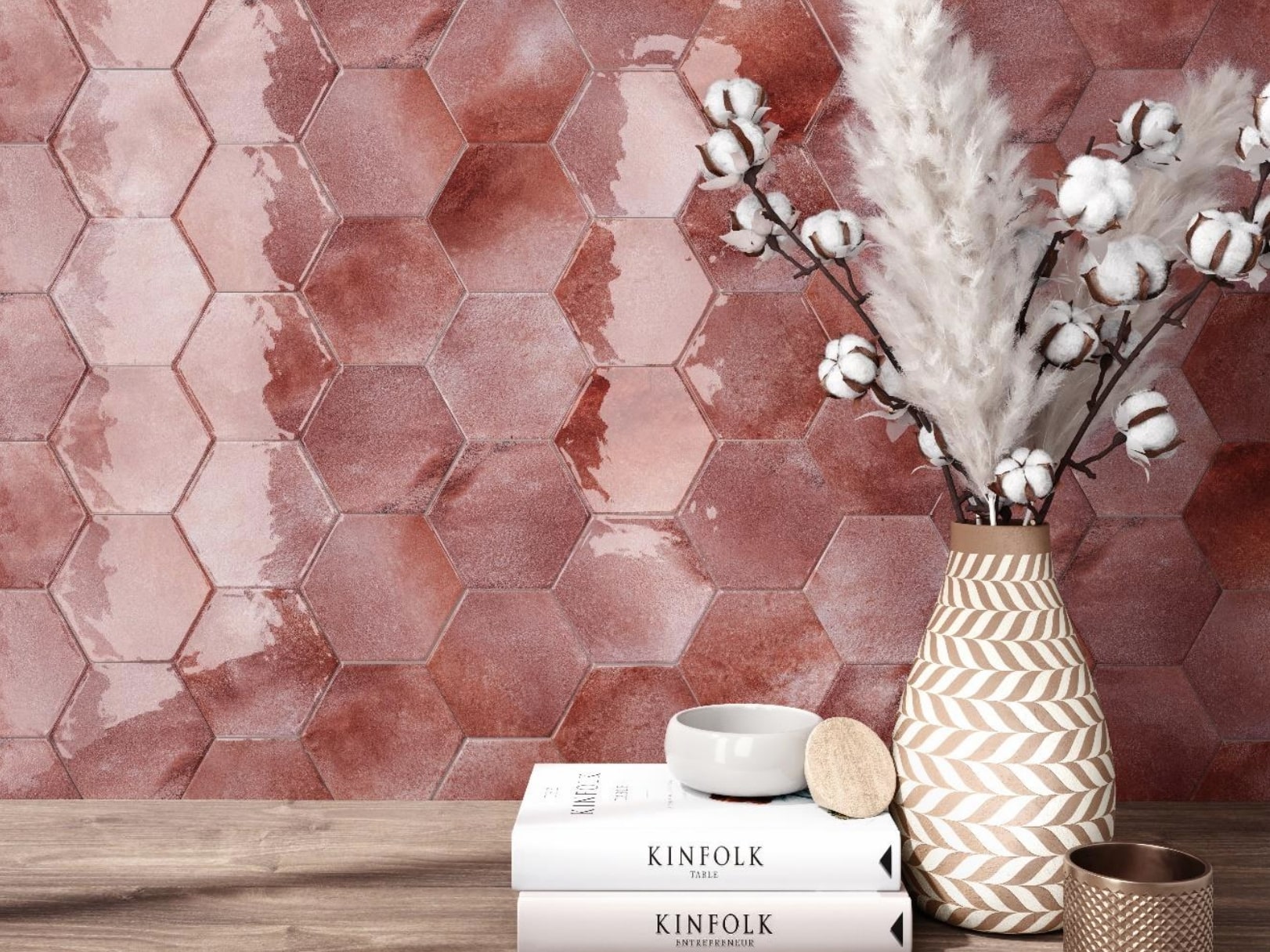 IP Céramique - Moon Hexagon - Garnet