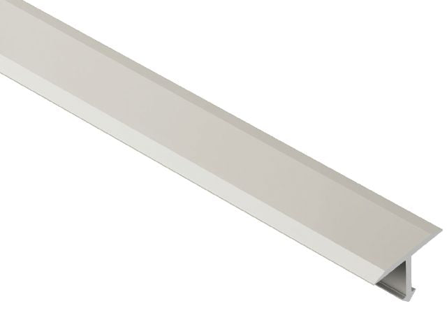 Schluter - 11/32" (9 mm) x 17/32" x 8' 2-1/2" - RENO-T Moulure en T pour rénovation Aluminium anodisé Nickel mat ||T9/14AT