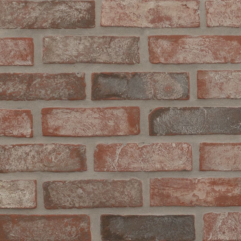 MSI Surfaces - Brique fine en argile récupérée - Noble Red - 2.25" x 7.5" ||SMOT-CLABRI-NOBRED2.25X7.5