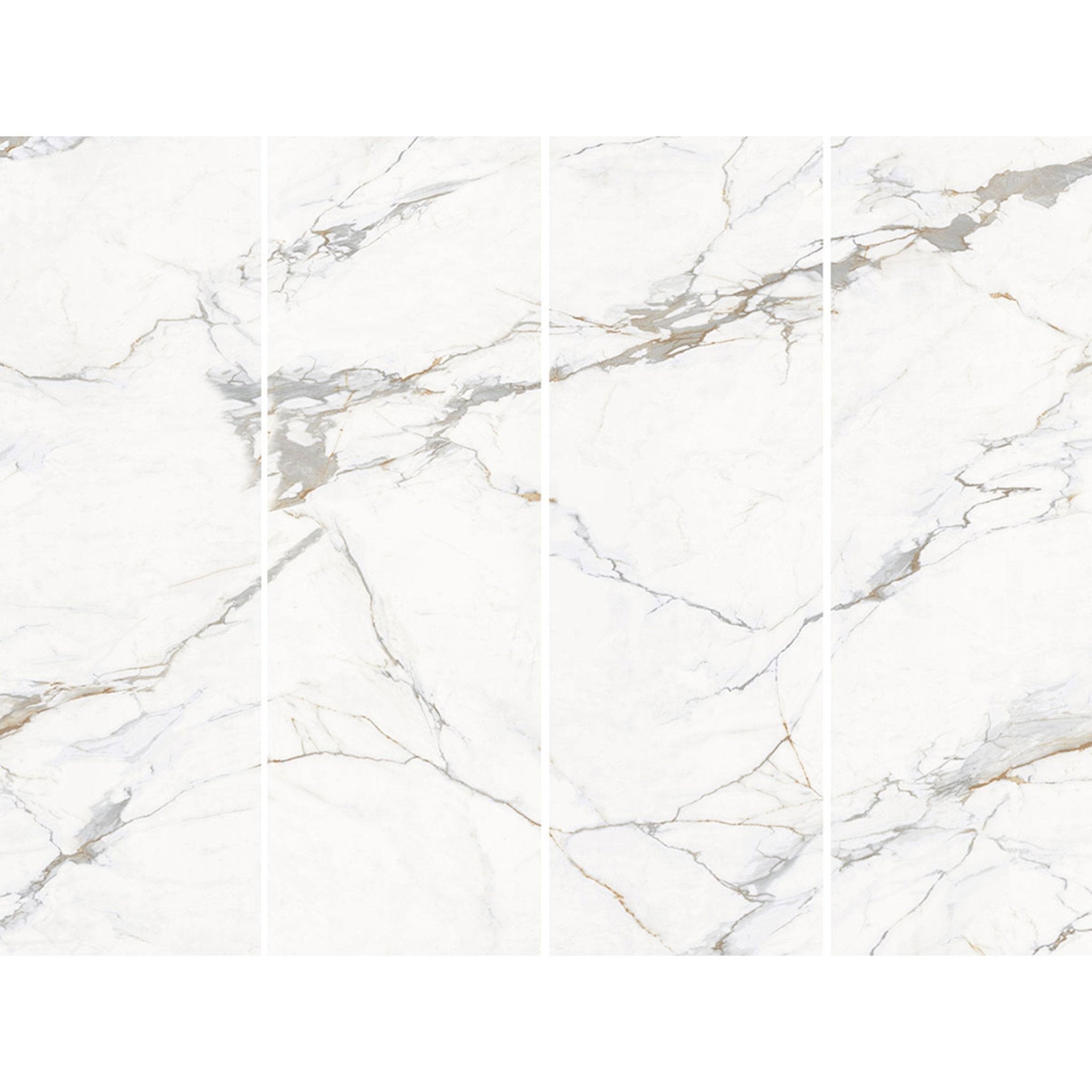 MSI Surfaces - Tuiles de céramique - Azure Regal Calacatta Poli 32" x 72" ||NAZUREGCAL3272P-SET