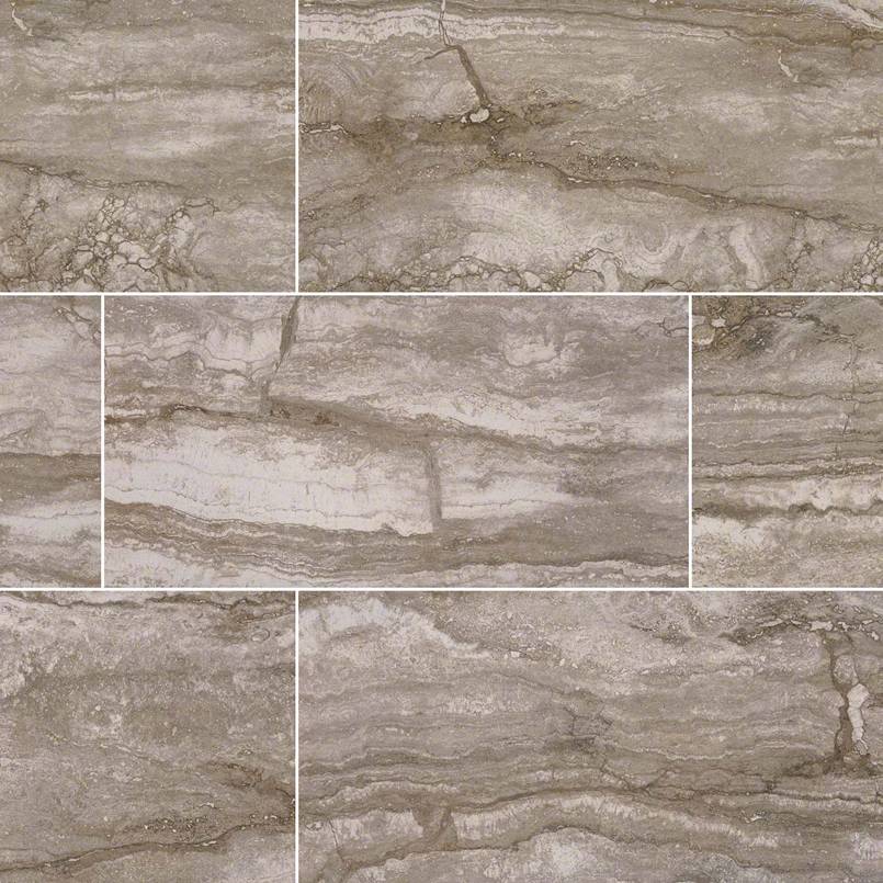 MSI Surfaces - Tuiles de céramique - Bernini Camo Bordure Mat 3" x 18" ||NBERCAM3X18BN-K