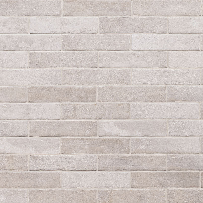MSI Surfaces Tuiles de céramique - Brickstone Ivory Mat 2" x 10" - Ceramed