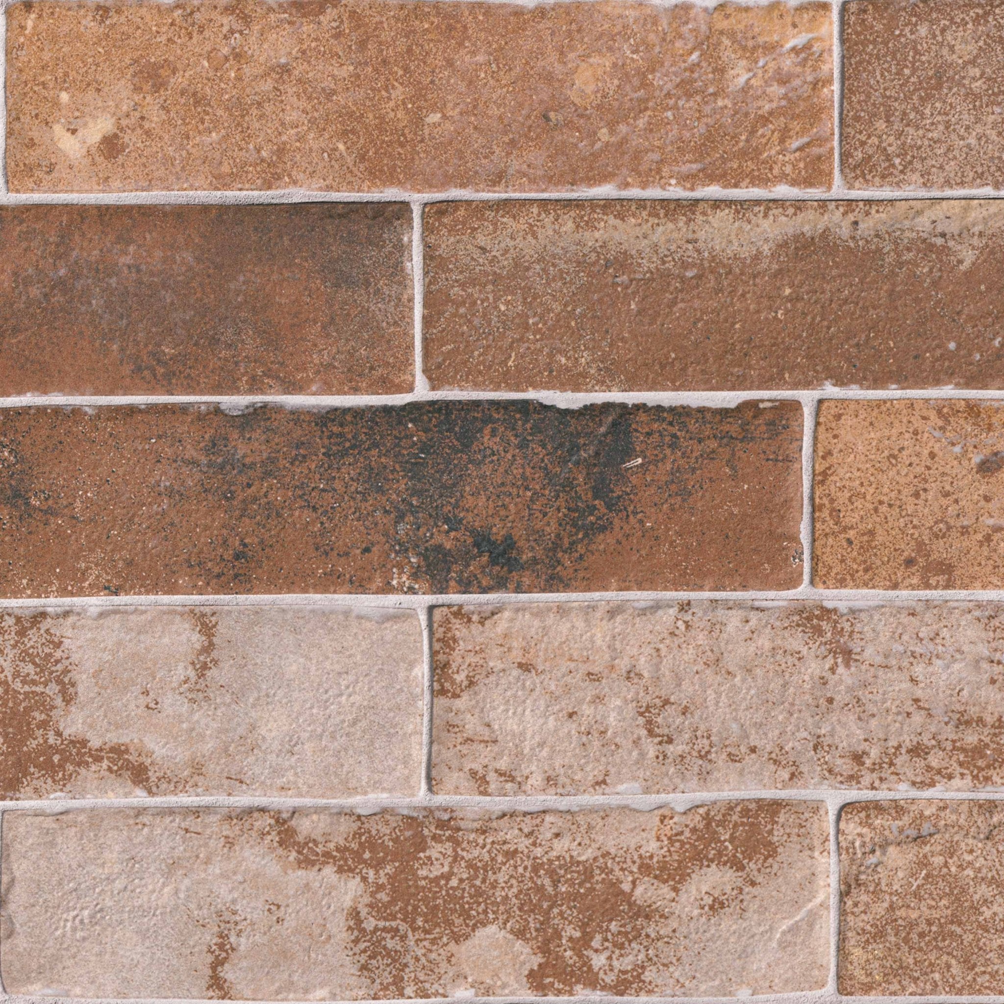 MSI Surfaces Tuiles de céramique - Brickstone Red Mat 2" x 10" - Ceramed
