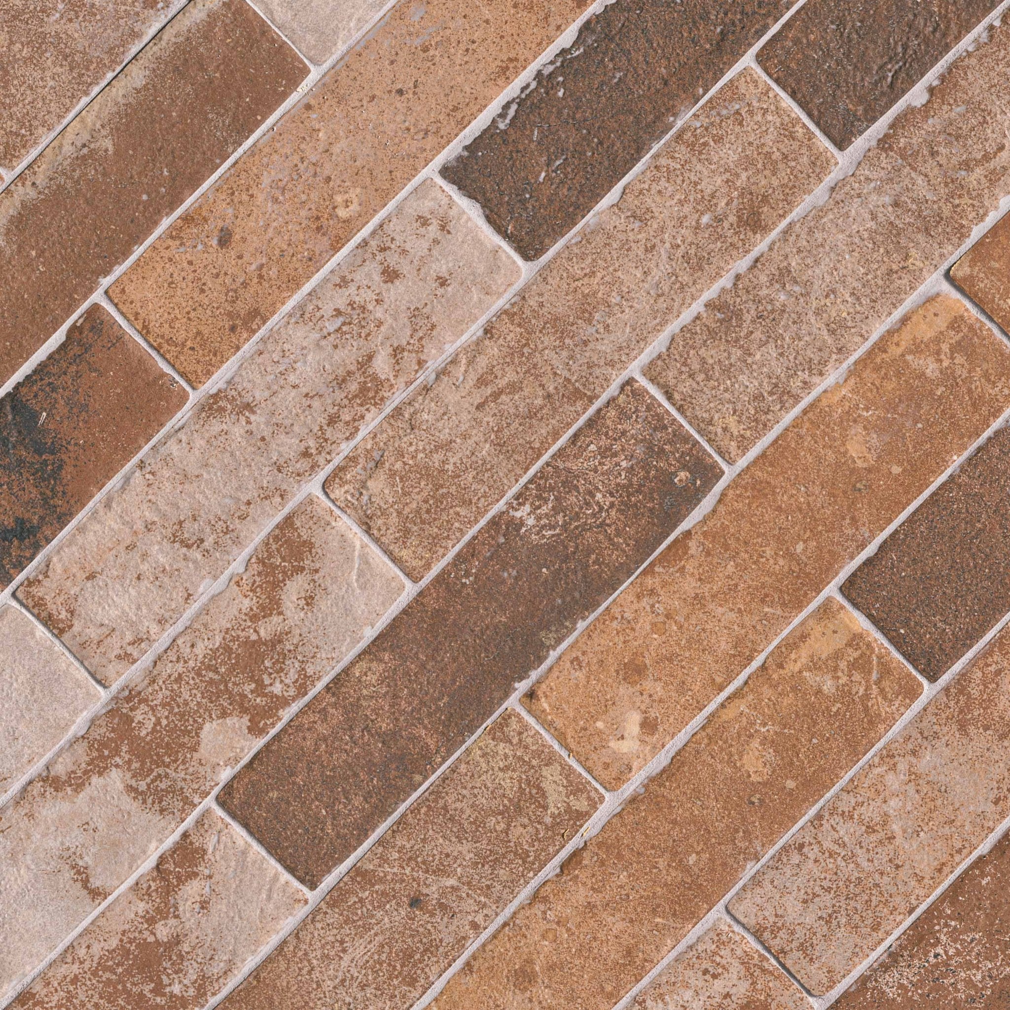 MSI Surfaces Tuiles de céramique - Brickstone Red Mat 2" x 10" - Ceramed