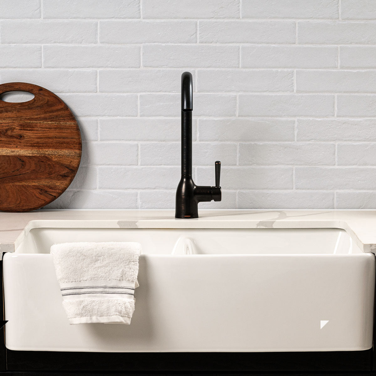 MSI Surfaces Tuiles de céramique - Brickstone White Mat 2" x 10" - Ceramed