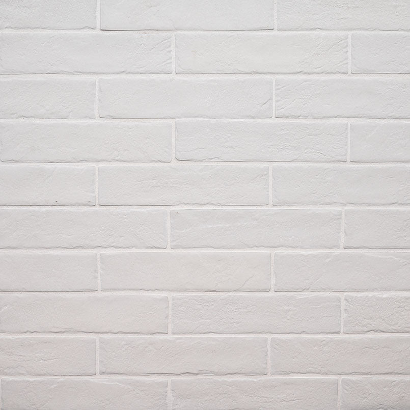 MSI Surfaces Tuiles de céramique - Brickstone White Mat 2" x 10" - Ceramed