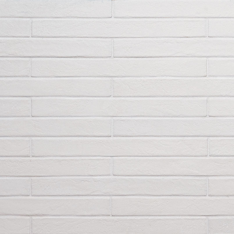 MSI Surfaces - Tuiles de céramique - Brickstone White Mat 2" x 18" ||NCAPWHIBRI2X18 - Ceramed
