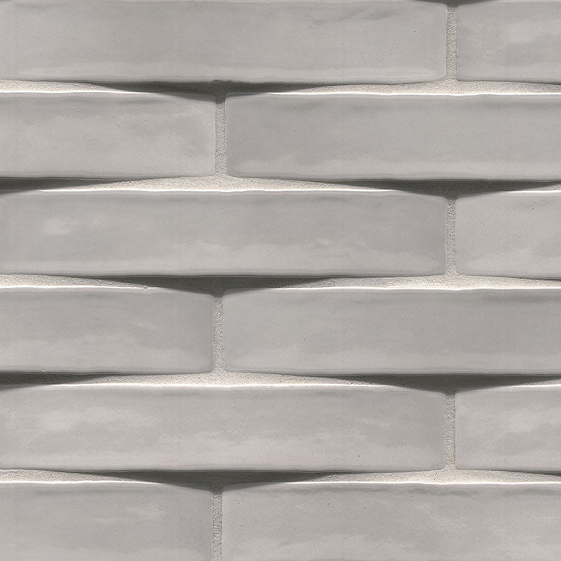 MSI Surfaces - Tuiles de céramique - Convex Ash Lustré 2" x 10" ||NWGCONASH2X10G-N