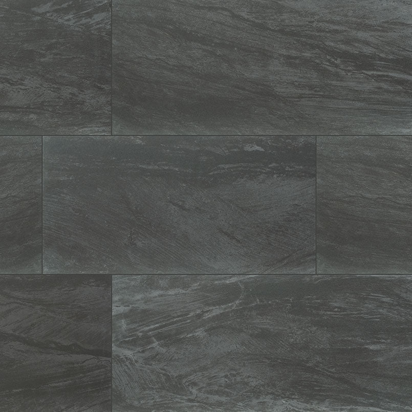 MSI Surfaces - Tuiles de céramique - Durban Anthracite Poli 12" x 24" ||NDURANT1224P