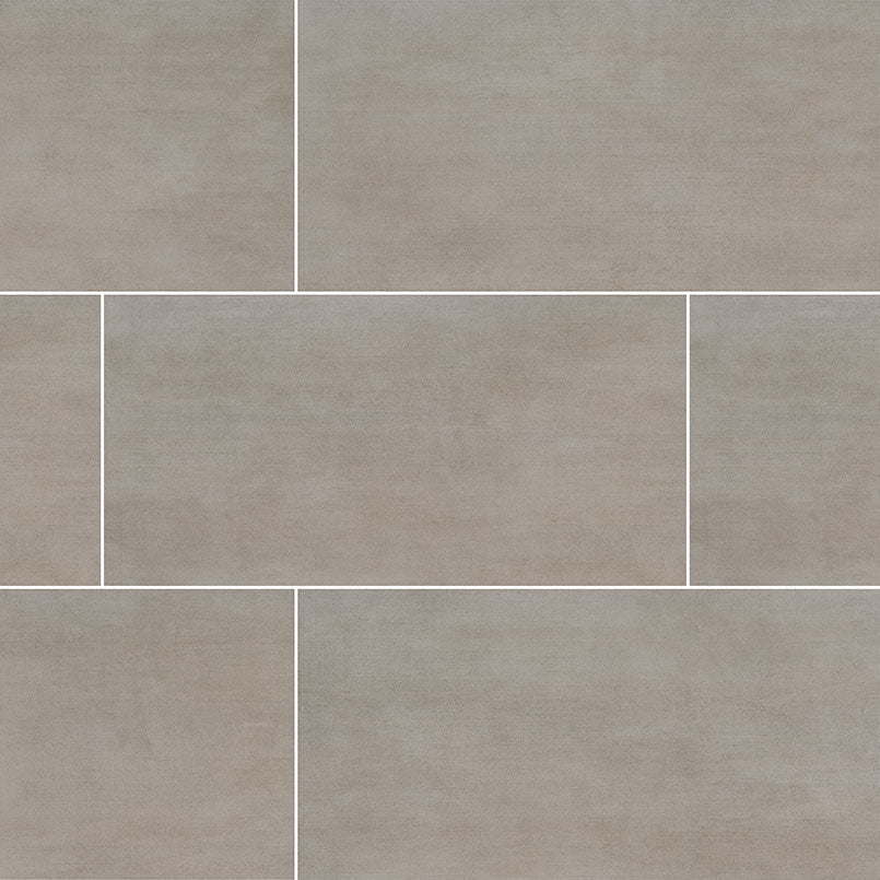 MSI Surfaces - Tuiles de céramique - Gridscale Gris Mat 12" x 24" ||NGRIDGRI1224