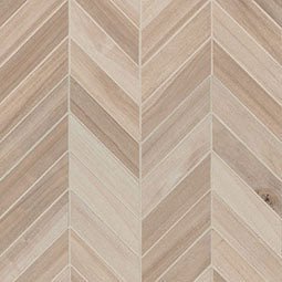 MSI Surfaces - Tuiles de céramique - Havenwood Beige Chevron Mosaïque Mat 12" x 15" ||NHAVBEICHE12X15