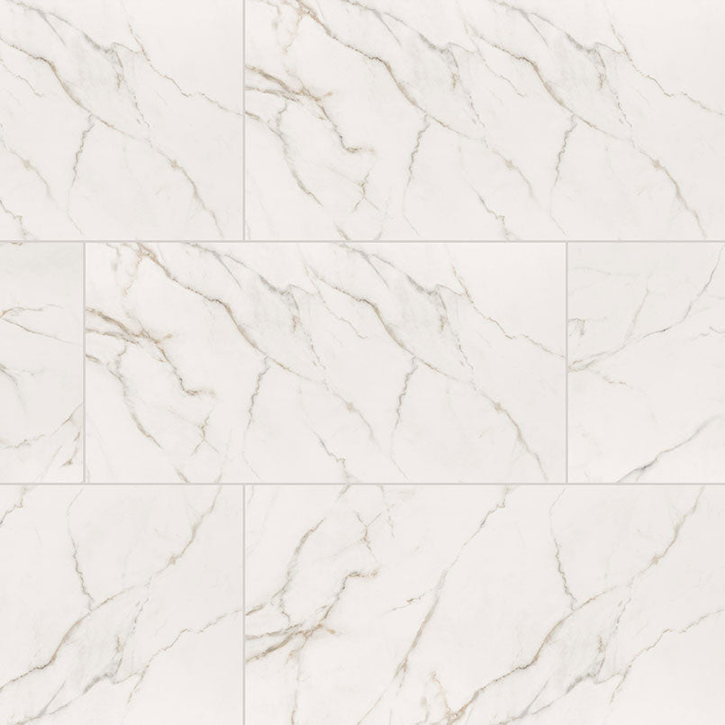 MSI Surfaces - Tuiles de céramique - Kaya Calacatta Lucca Mat 12" x 24" ||NKAYCALLUC1224