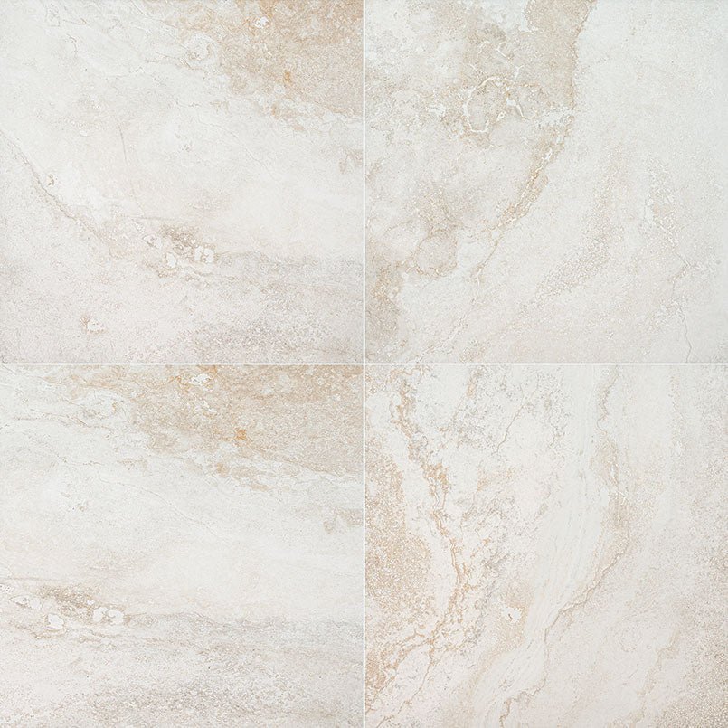 MSI Surfaces - Tuiles de céramique - Livingstyle Travertino Mat 24" x 24" ||NLIVSTYTRA2424
