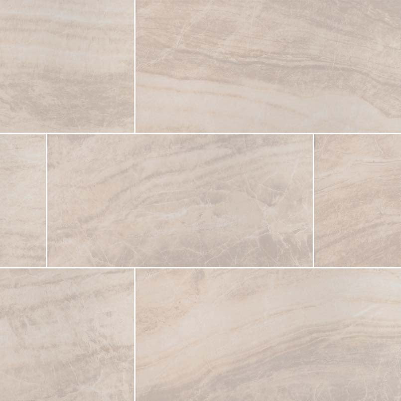 MSI Surfaces - Tuiles de céramique - Praia Crema Mat 12" x 24" ||NPRACRE1224