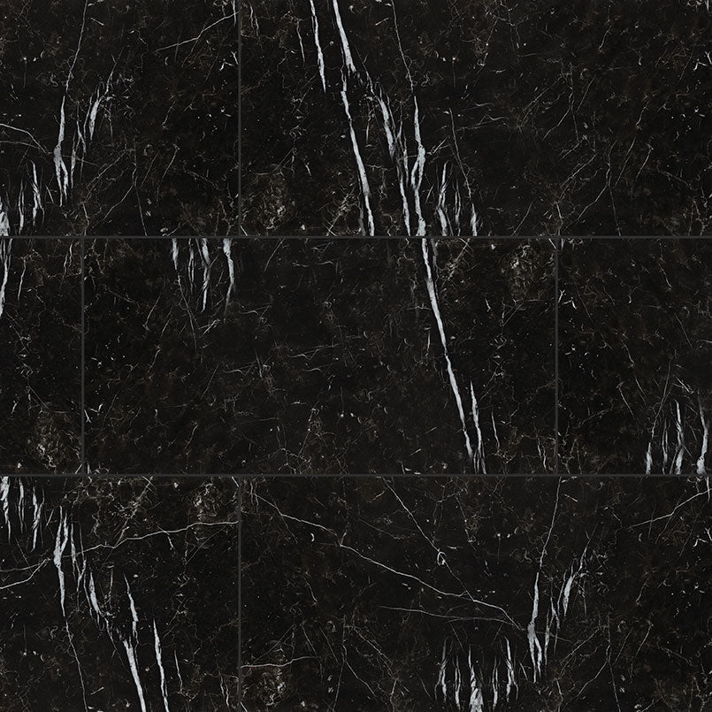 MSI Surfaces - Tuiles de céramique - Regallo Marquina Noir Mosaïque Mat 2" x 2" ||NREGMARNOI2X2