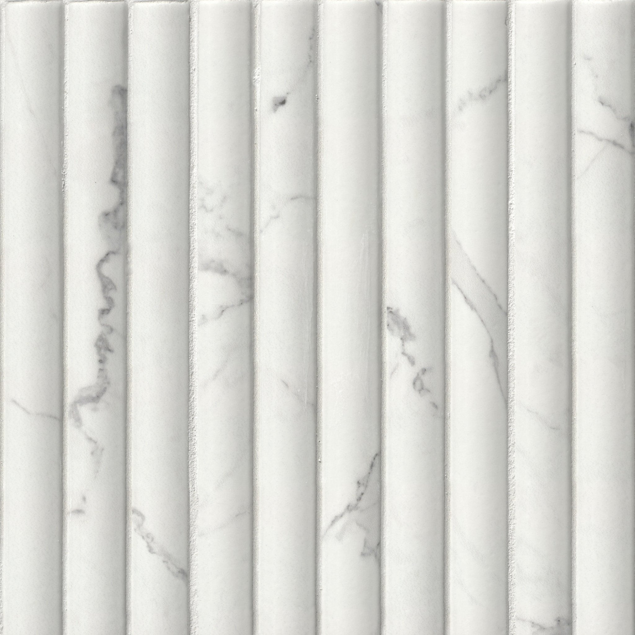 MSI Surfaces - Tuiles de céramique - Scanalato Calacatta Satiné 5" x 10" ||NWGSCACAL5X10S