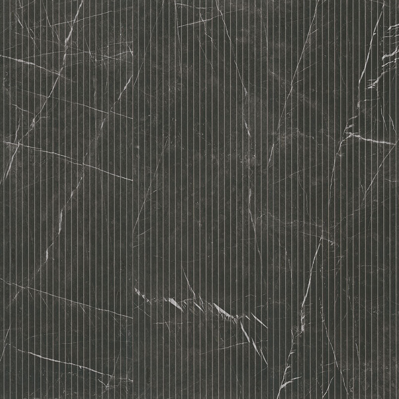MSI Surfaces - Tuiles de céramique - Urbanslat Marmi Noir Satiné 16" x 48" ||NURBSLAMARNOI1648
