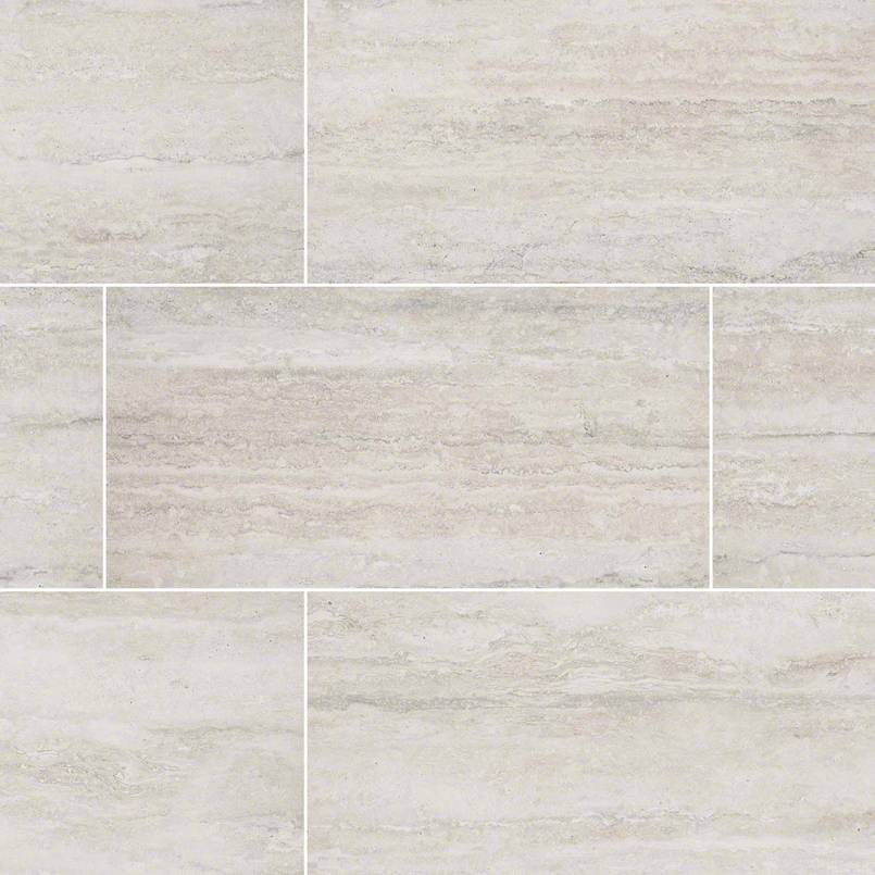MSI Surfaces - Tuiles de céramique - Veneto White Bordure Poli 3" x 18" ||NVENWHI3X18BNP-N
