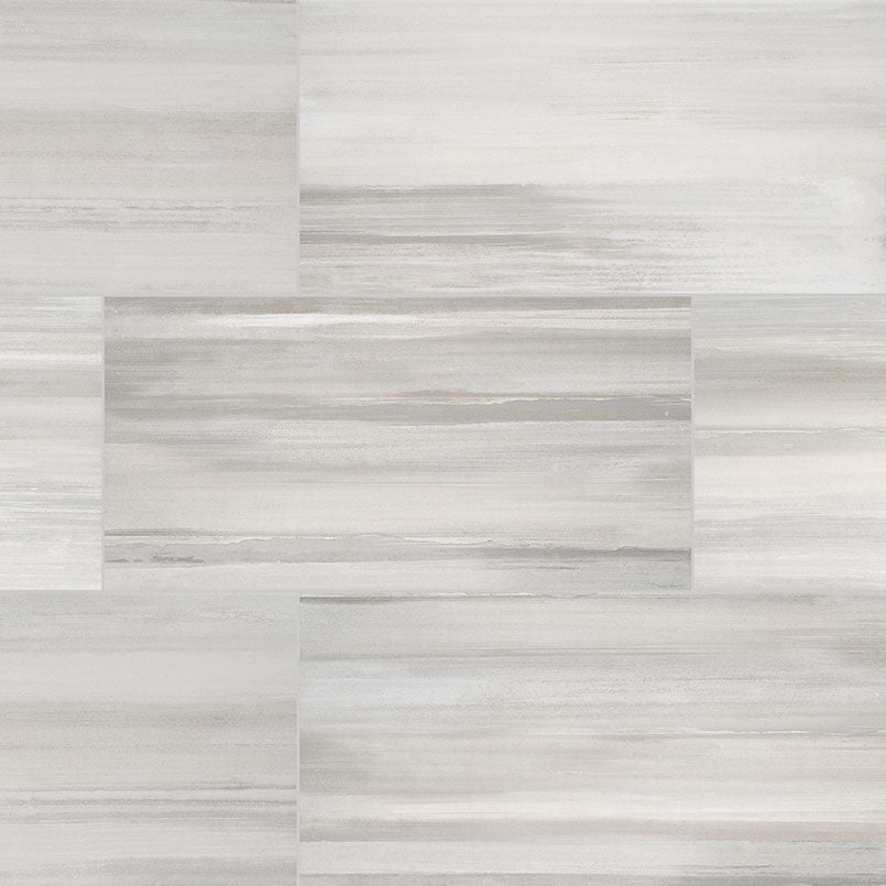 MSI Surfaces - Tuiles de céramique - Watercolor Grigio Mat 12" x 24" ||NWATGRI1224