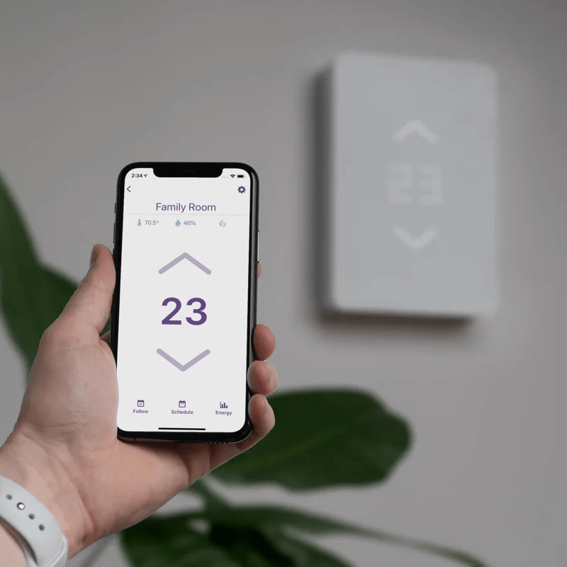 Mysa - Thermostat tactile programmable wifi pour climatiseur - Ceramed