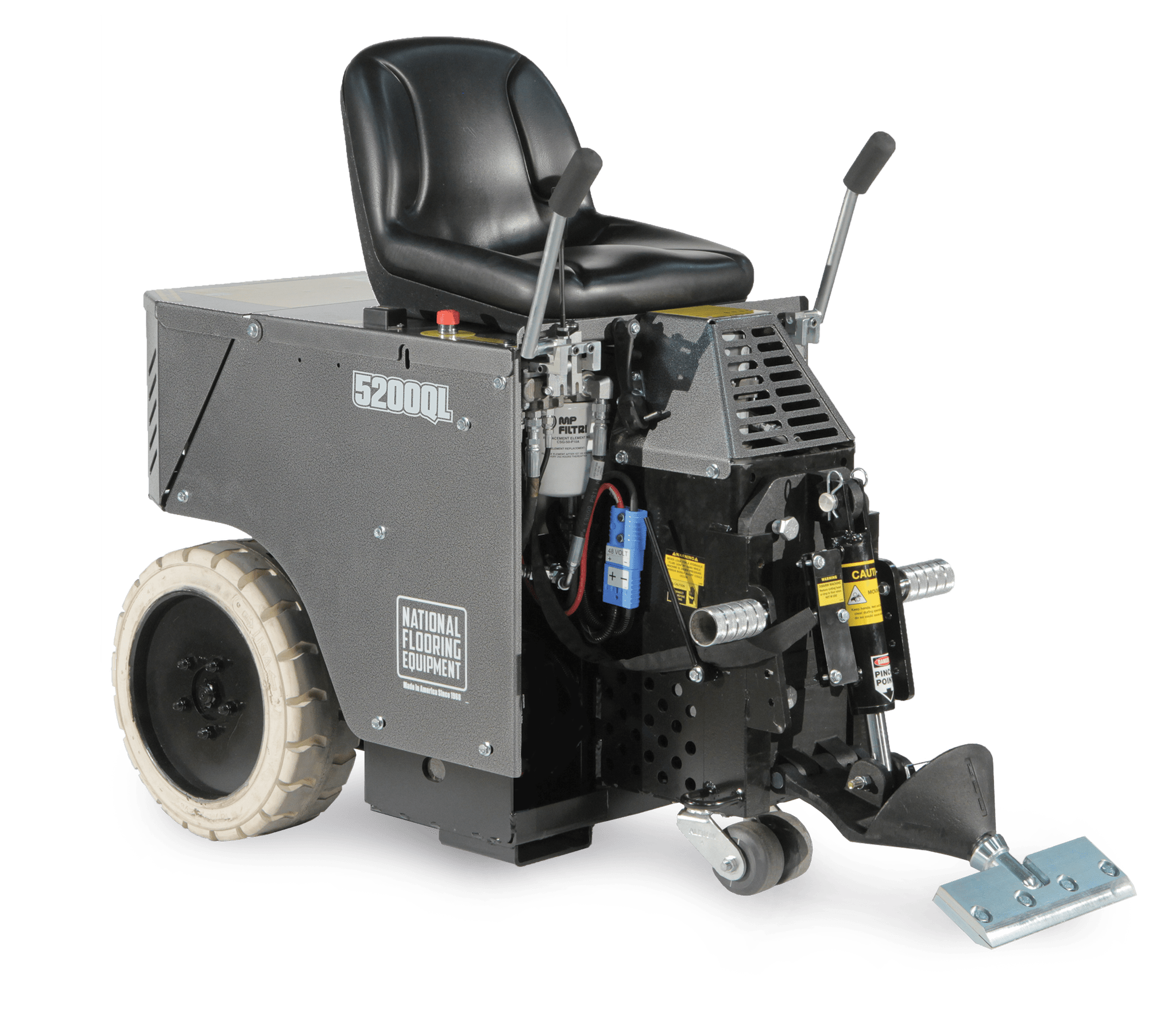 National Flooring Equipment - Scraper Ride-On Battery Quick Load